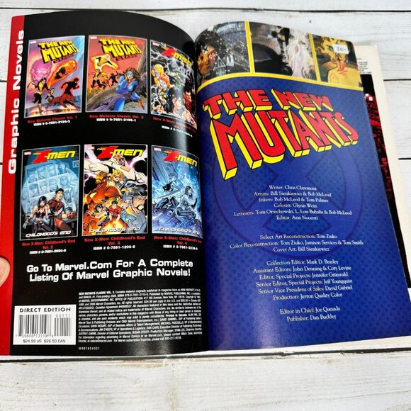 New Mutants Classic Vol 3 Chris Claremont and Bill Sienkiewicz Comic Book PB - Picture 3 of 8